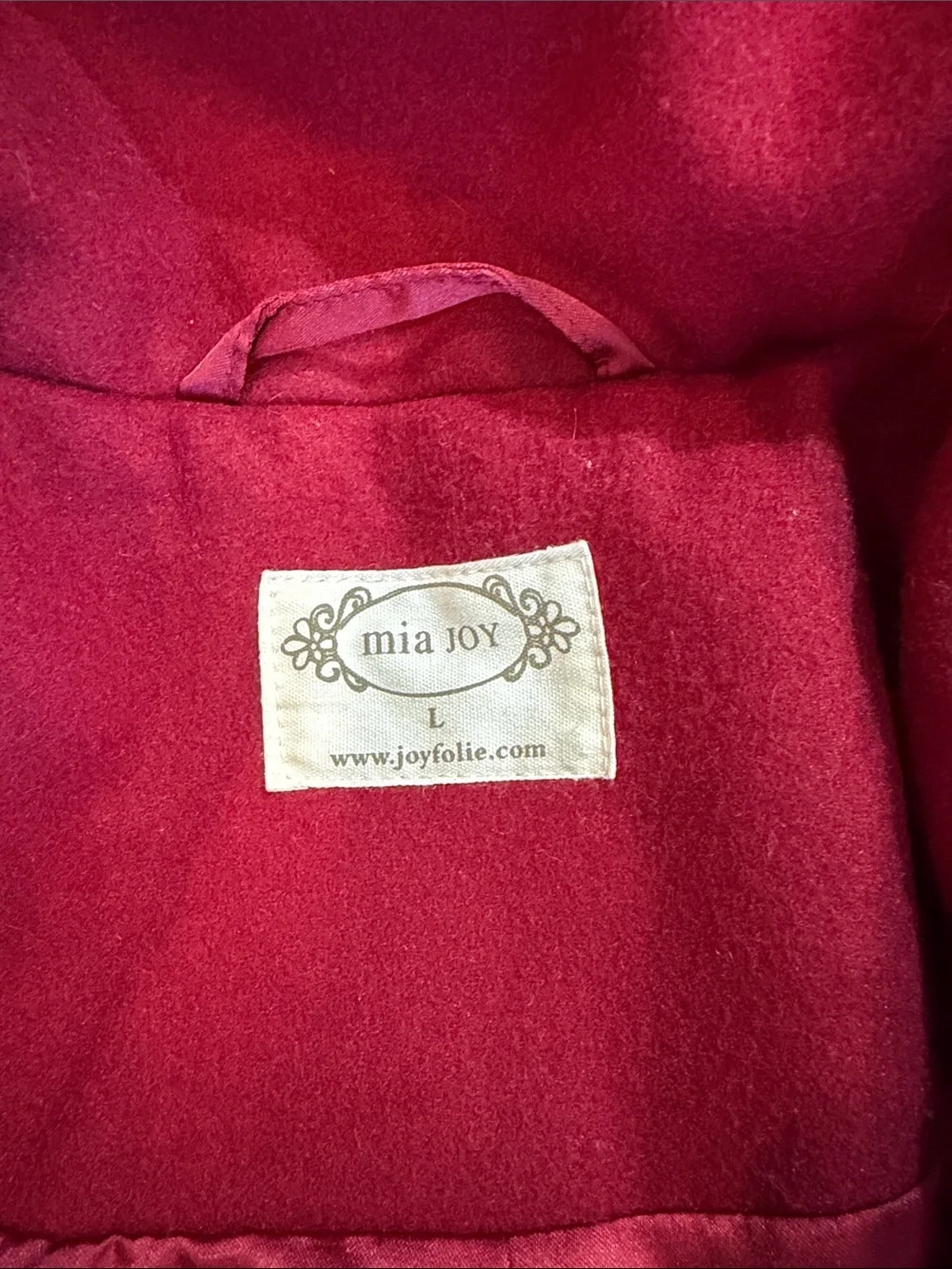 Deep Berry Long Kids Coat - Joyfolie- Mia Joy